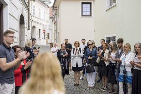 Kamniško mestno središče z novim utripom – sprehod z županom po pop-up izložbah in obisk novih podjetnikov  (47)